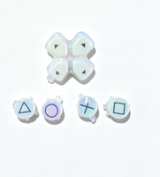 Pièce de rechange pour manette PS5 : Bouton directionnel en cristal, fonction D-pad, touches ABXY et levier analogique pour Astro Bot PS5