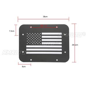 Panel Decorativo para Placa de Matrícula Trasera para Jeep JK Wrangler 2007-2017, Kit de Carrocería, Accesorios para Automóviles - Product Image 3