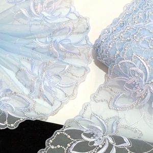 Ribete <span class=keywords><strong>de</strong></span> Encaje Bordado Floral Ecológico <span class=keywords><strong>de</strong></span> 19 cm <span class=keywords><strong>para</strong></span> <span class=keywords><strong>Vestidos</strong></span> <span class=keywords><strong>de</strong></span> Novia, Ropa <span class=keywords><strong>de</strong></span> Muñecas y <span class=keywords><strong>Vestidos</strong></span> <span class=keywords><strong>de</strong></span> Novia con Cuentas - Product Image 2