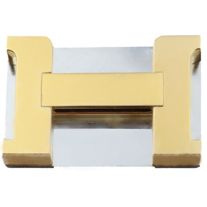 H-Lock <b>Bag</b> Hardware <b>Accessory</b> 50x29.8mm Gold Stainless Steel I-Shaped Lock For Handbags - Product Image 4