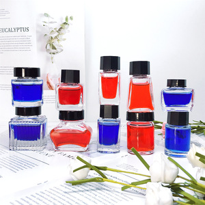Vente en gros d'encre en verre <span class=keywords><strong>Encrier</strong></span> Stylo plume Eau Papeterie Distributeur Bouteille vide - Product Image 1