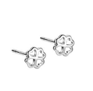 925 bijoux en argent S999 boucle d'oreille Zircon coeur fleur étoile croix mignon boucles d'oreilles en gros en vrac pour les femmes - Product Image 6