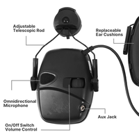 Casque de jeu vidéo de ramassage de réduction de bruit de tir tactique à crochet arrière adapté à tous les types de casques