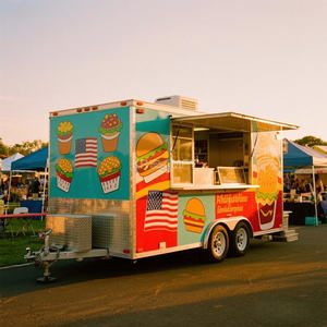 Camiones de Helados con Remolque 2025, Camión con Equipo Completo OEM con Freidora, Carrito de Comida para Hot Dogs - Product Image 1