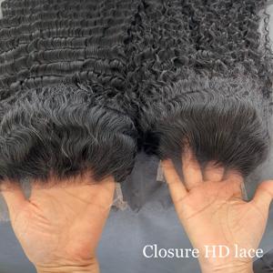 Peluca con Cierre de Encaje 5x5 con HD Transparente, Cabello Humano Birmano 100% Virgen, 180% de Densidad, Largo, Sin Pegamento, con Baby Hair - Product Image 5