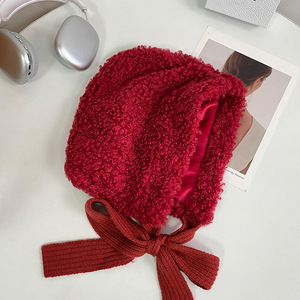 Navidad <span class=keywords><strong>Caperucita</strong></span> Roja personaje pasamontañas sombrero mujeres Otoño Invierno coreano común versátil a prueba de frío oreja cálida - Product Image 6