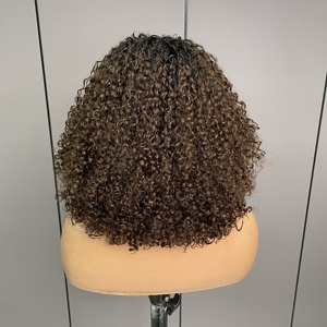 Fabriqué à la machine 100% brut indien sans colle pleine dentelle vierge perruque de cheveux humains noir femmes HD dentelle avant perruque droite vague profonde - Product Image 6