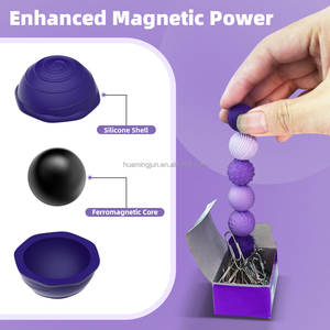 Hmj Nuovo Design Palline Magnetiche Antistress in Silicone per Adulti, Giocattolo Sensoriale per <span class=keywords><strong>Autismo</strong></span> e Decompressione, dai 14 Anni in su - Product Image 4