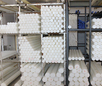 Barres en plastique solides extrudées en UHMW-PE, HDPE, nylon, POM, MC66, ABS, PTFE, polyuréthane, de qualité personnalisée