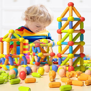 Bricolage Construction magnétique apprentissage précoce constructeur éducatif variété enfants tige magnétique blocs de construction pour enfants jouets - Product Image 1