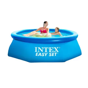 Intex 28120 10 'X 30 "Gemakkelijk Set Opblaasbaar Zwembad Retail Outdoor Kids Grote Ronde Familie Zwembad