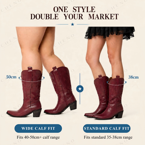 Botas de Mujer <span class=keywords><strong>CHENO</strong></span> Personalizadas de Color Coñac Vintage para un Sentido de la Moda Atemporal - Product Image 2