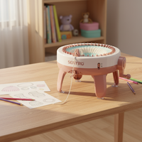 Jouets éducatifs Sentro, jouets au crochet, machine à tricoter artisanale, 48 aiguilles, machines à tricoter des chaussettes pour enfants