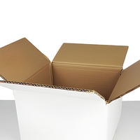 Boîtes d'expédition et de déménagement en carton ondulé recyclable, grand format, avec logo personnalisé imprimé, pour articles de boisson et éponges