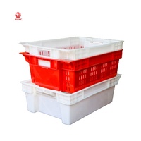 Boîte de poissons en plastique empilable et robuste, conteneur/plateau de congélation pour plantes à volaille