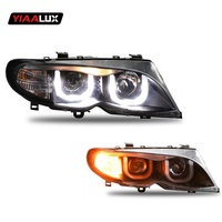 Phares de voiture pour BMW Série 3 E46 2001-2004 4 portes, lampes LED, feux de jour, clignotants dynamiques, accessoires de voiture