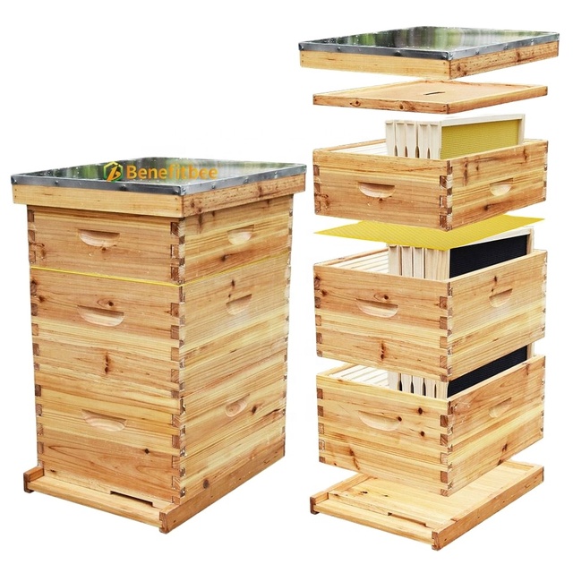 Factory Langstroth Bee Hive Kit Beekeeping Equipment Wooden Beehive