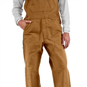 Men's Brown Cotton Work Coveralls Dust-<b>Proof</b> <b>Overalls</b> for Industrial Use - Product Image 3