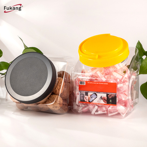 Bán Buôn Giá Rẻ 8Oz 250Ml Rỗng Rõ Ràng Pet Nhựa <span class=keywords><strong>Cookie</strong></span> Container <span class=keywords><strong>Jar</strong></span> Với Nắp Nhôm Nhà Sản Xuất - Product Image 6