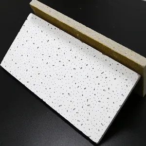 天花板系统矿物纤维彩色吊顶瓷砖顶级质量易于安装声学矿棉天花板瓷砖