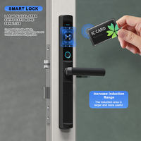 Cerradura Inteligente de Alta Calidad Ttlock Tuya de Aluminio con Huella Dactilar, Código, Tarjeta y Llave para Puerta Corredera Abatible