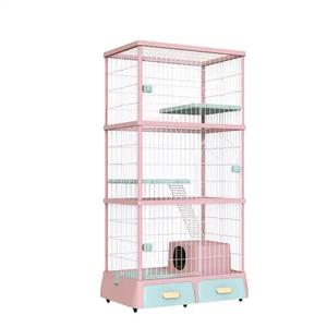 Casetta per Gatti Moderna ed Economica a Più Livelli con Vassoio in Plastica Ecologica e Ruote - Product Image 1