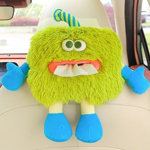 Komik peluş doku kutusu sevimli hayvanlar peçete tutucu kağıt kap dolması hayvanlar bebek doku kapağı ev için - Product Image 2