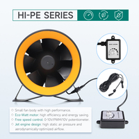 Ventilateur de gaine rond mince 150 mm 100-240 V, flux d'air optimisé aérodynamiquement pour système de ventilation à montage au plafond en espace limité