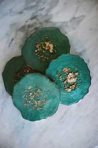 Juego de Posavasos de Resina de Lujo con Gran Resistencia al Calor y Textura Suave, Ideal para Regalos y Uso Personal - Product Image 2