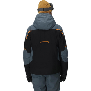 Veste de <span class=keywords><strong>ski</strong></span> pour homme, noire, grise et orange, imperméable, coupe-vent, isolée, pour le <span class=keywords><strong>ski</strong></span> et le snowboard - Product Image 4