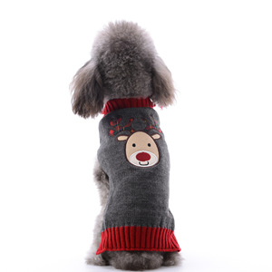 Chien vêtements de luxe printemps automne Teddy VIP puppy Cat tricot pull nouvel an Noël vêtements pour animaux de compagnie en - Product Image 5
