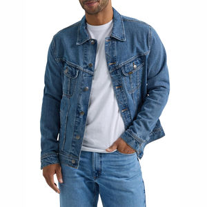 High Quality Men's Polyester/Cotton <b>Denim</b> <b>Jacket</b> 3D Pattern Custom Printing Stone Wash Finish Breathable Washable <b>jacket</b> for men - Product Image 1