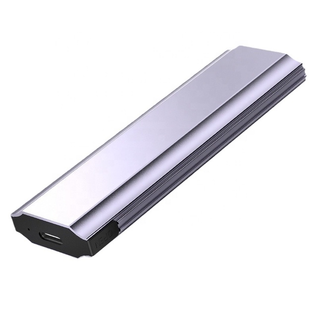 High Speed Aluminum M.2 NVME/NGFF SSD Enclosure USB 3.1 Dual Protocol Portable Hard Drive Case 10GB Solid State Drive Enclosure