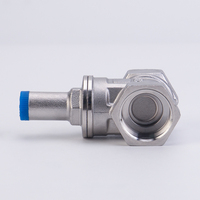 Vanne à opercule verrouillable en acier inoxydable 304 PN16 avec filetage femelle et serrure antivol pour système d'alimentation en eau et compteur d'eau DN15~DN50