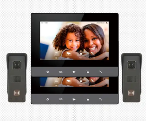 Interphone vidéo 2 fils 4 fils maison villa sonnette de porte avec vision nocturne caméra 1080p appartement interphone filaire - Product Image 4