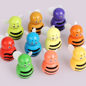 New Arrival Wooden Early Education Chess Game Logical Thinking & Memory Training Tool Bee Coloring <b>Toys</b> for Kids Boys & Girls - Product Image 3