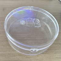 Boîte ronde en plastique verrouillable boîte de stockage des aliments pour nid d'oiseau Cordyceps Sinensis thé herbes Supplément