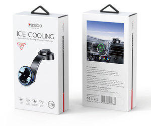 C311 Yesido Caricatore Wireless per Auto con Raffreddamento a Semiconduttore, Illuminazione Ambientale Doppia, Ricarica Rapida 15W e Supporto per Telefono - Product Image 6