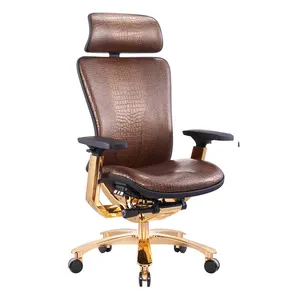 كرسي تنفيذي فاخر من الذهب عالي الجودة من أثاث المكاتب من boss للمكتب