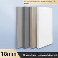 Panneau mural en aluminium alvéolaire moderne, panneau de plafond, résistant à l'eau, résistant au feu, porte d'armoire de 18 mm