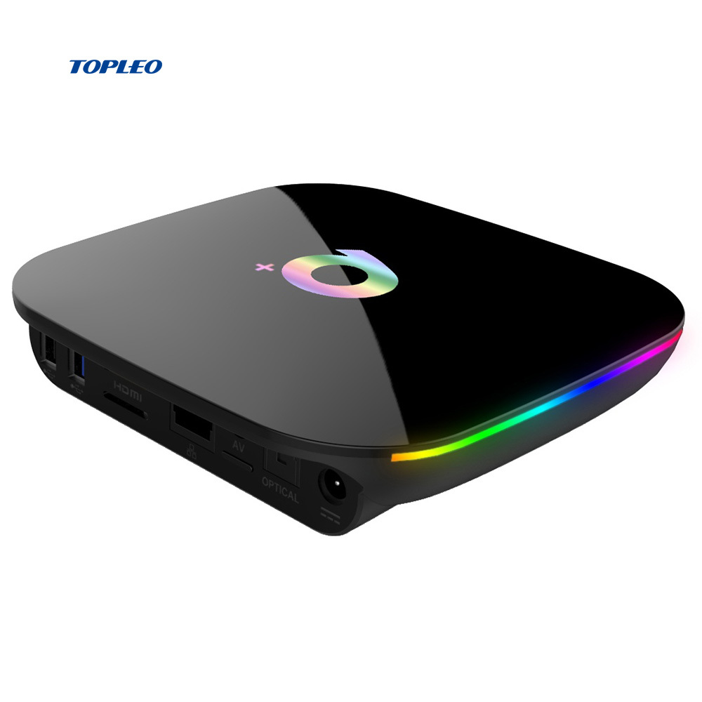 Q plus 4 GB RAM 32 GB ROM 64 GB opción Allwinner H6 6 k receptor hd android 8,1 tv caja decodificador reproductor de medios