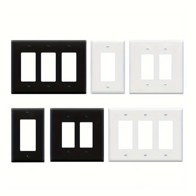 1-4 Gang Promotion High Quality Low Moq Normal Size Electric Wall Switch Plate