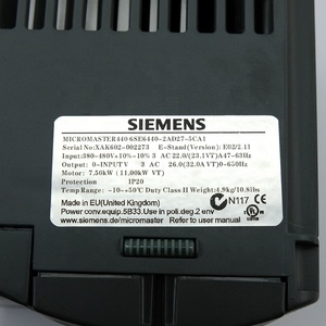 Fornitore PLC Siemens 6SE6440-2AD27-5CA1 <span class=keywords><strong>MICROMASTER</strong></span> <span class=keywords><strong>440</strong></span> classe integrata un filtro Inverter 380-480 V - Product Image 4