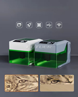 Petit graveur laser de bureau en métal USB/Wi-Fi, type portique, polyvalent pour le bois, le cuir, les bijoux, le verre, la pierre, le papier et les loisirs créatifs DIY