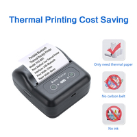 Imprimante d'étiquettes et de reçus thermique directe YHD-8001 90 mm/s HD double impression sans encre USB 80 mm pour système de point de vente en stock