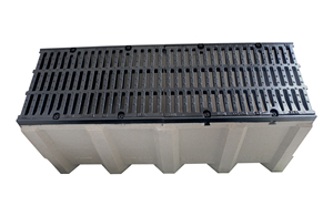 Canal de drenaje de hormigón de polímero para exteriores de alta resistencia con cubierta de hierro dúctil para construcción y bienes raíces - Product Image 5