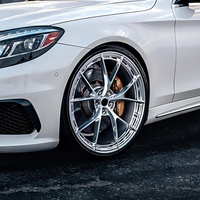 Jantes forgées de luxe multi-rayons monobloc, finition brossée chromée brillante ou mate, pour voitures particulières Mercedes-Benz S63 AMG W223 W213 W214