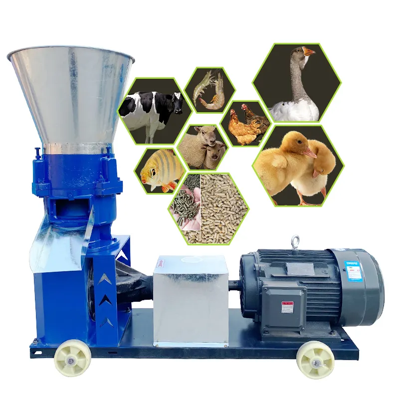 Poultry pellet feed making live stock chicken goose fish and shrimp feed maker for sale