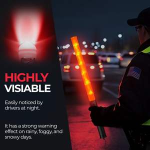 Wandバトン,高硬度防水<span class=keywords><strong>Led</strong></span>工場価格ハンドヘルド<span class=keywords><strong>LED</strong></span>充電式交通安全懐中電灯 - Product Image 3