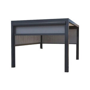 Custom <span class=keywords><strong>3x3</strong></span> 4x4 pérgola de aluminio impermeable bioclimática motorizada pérgolas y gazebos al aire libre con <span class=keywords><strong>cortinas</strong></span> - Product Image 5